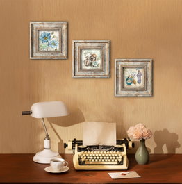 Wallity Huhu319 Cuadro Decorativo en MDF de 30 x 30 cm (3 Piezas)